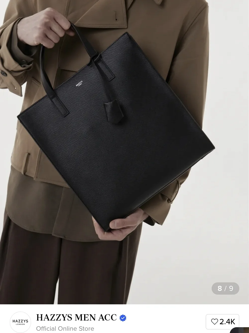 KEVIN Black Cham Decorated Cross Toot Bag